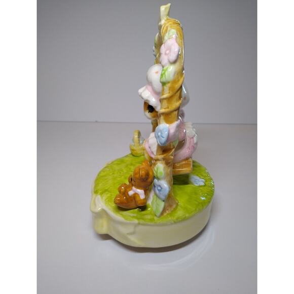 Summer Swing Priscilla Hillman Lil Mouse Porcelain Music Box Vintage 1984 Gorham - Picture 8 of 10